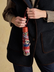 Joules Rayne Rust Red Printed Umbrella - Image 2 of 7