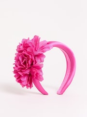 Lipsy Pink Floral Padded Headband Fascinator - Image 4 of 5