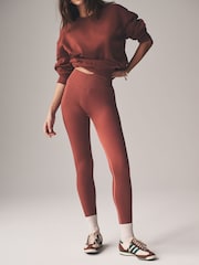 The Set Brown/Pink/Neutral 3 Pack Ribbed Seamless Leggings - Image 1 of 8