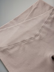 The Set Brown/Pink/Neutral 3 Pack Ribbed Seamless Leggings - Image 13 of 14
