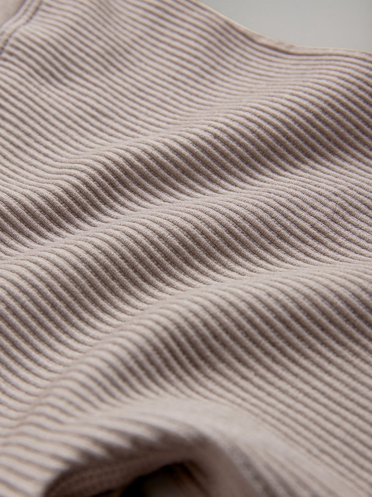 The Set Brown/Pink/Neutral 3 Pack Ribbed Seamless Leggings - Image 14 of 14