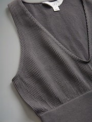 The Set Black/Grey Seamless Ribbed Crop Tops 3 Pack - Image 10 of 10