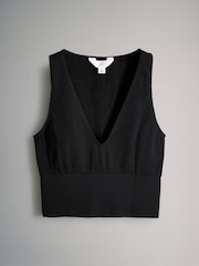 The Set Black/Grey Seamless Ribbed Crop Tops 3 Pack - Image 8 of 10