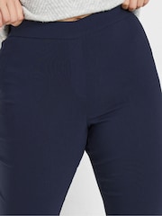 M&Co Blue Straight Bengaline Trousers - Image 4 of 5