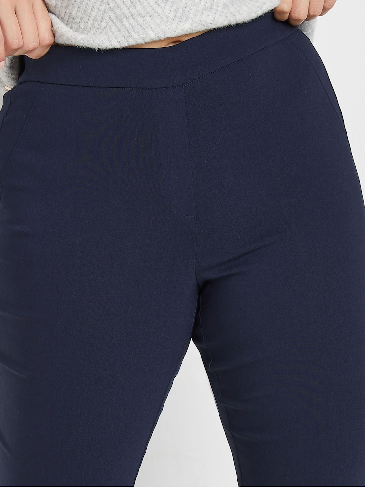 Buy M&Co Blue Straight Bengaline Trousers from Next New Zealand