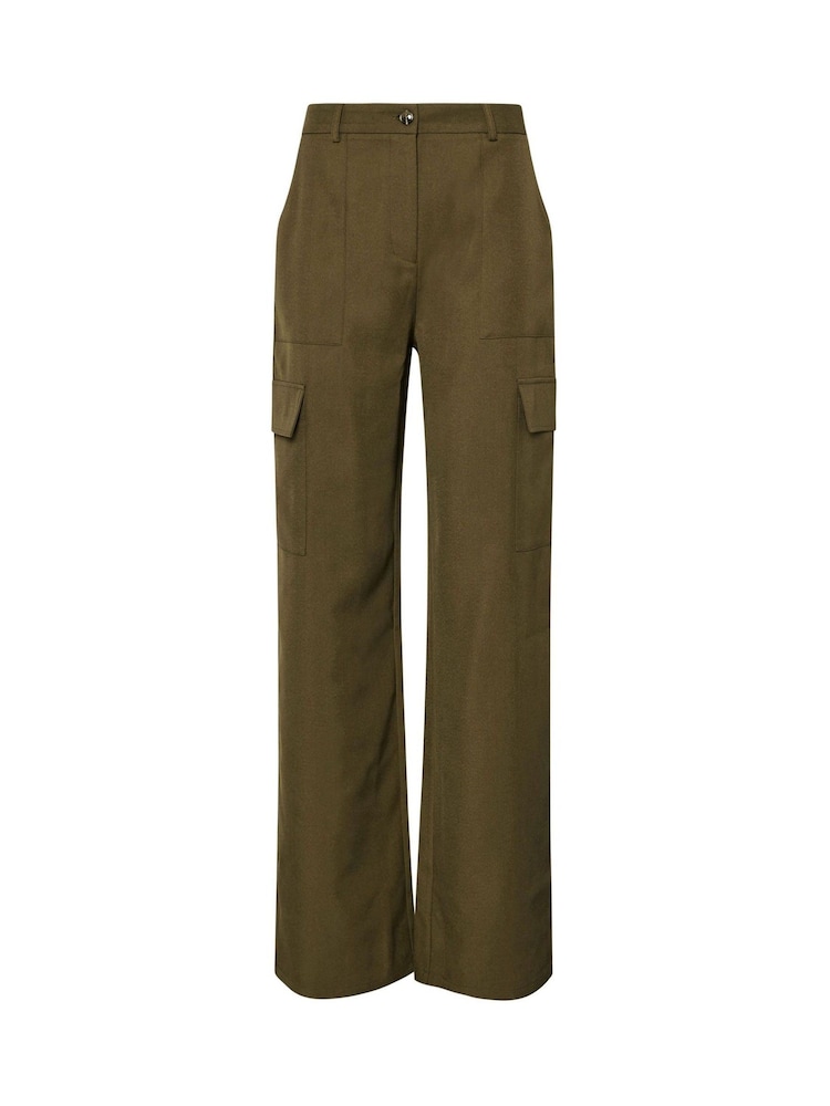 Long Tall Sally Green Tailored Cargo Trousers - Image 4 of 4