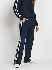 Long Tall Sally Blue Side Stripe Straight Leg Joggers - Image 2 of 5