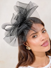 Черный - Повязка на голову Lipsy Mesh Fascinator - Image 2 of 5