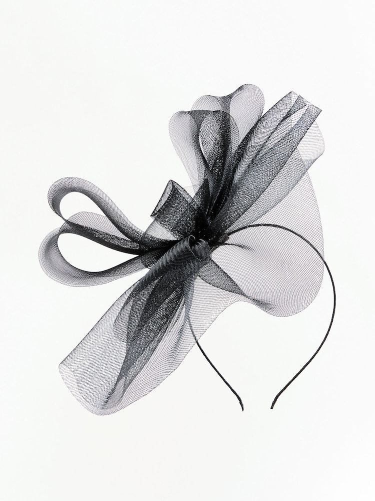 Lipsy Black Mesh Fascinator Headband - Image 5 of 5 Lipsy Black Mesh Fascinator Headband - Image 5 of 5