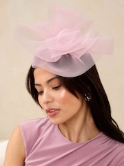 Розовый - Повязка на голову Lipsy Mesh Fascinator - Image 3 of 3