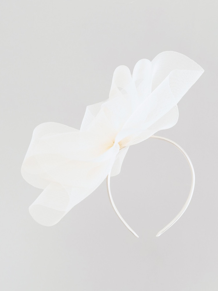 Нейтральный - Повязка на голову Lipsy Mesh Fascinator - Image 4 of 4
