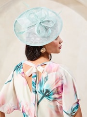 Lipsy Green Oversized Disk Fascinator Headband - Image 3 of 5