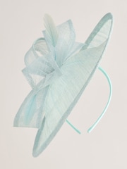 Lipsy Green Oversized Disk Fascinator Headband - Image 5 of 5