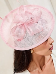 Lipsy Pink Oversized Disk Fascinator Headband - Image 3 of 5