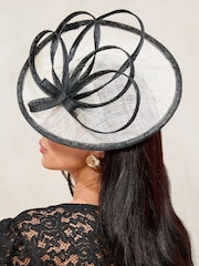 Черно-белый - Lipsy Oversized Disk Fascinator Headband - Image 4 of 5