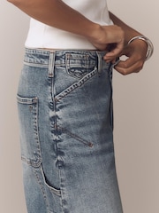 Anthropologie Wash Blue Petite Pilcro Kayden High Rise Barrel Jeans - Image 4 of 4