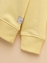 Joules Sundaze Yellow Crew Neck Slogan Sweatshirt - Image 5 of 6