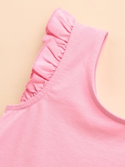 Joules Butterfly Pink Frill Sleeve Vest Three Pack - Image 10 of 10