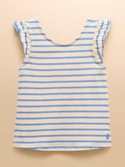 Joules Butterfly Pink Frill Sleeve Vest Three Pack - Image 3 of 10