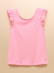 Joules Butterfly Pink Frill Sleeve Vest Three Pack - Image 4 of 10