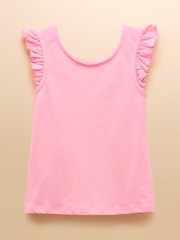 Joules Butterfly Pink Frill Sleeve Vest Three Pack - Image 7 of 10