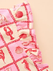 Joules Butterfly Pink Frill Sleeve Vest Three Pack - Image 8 of 10