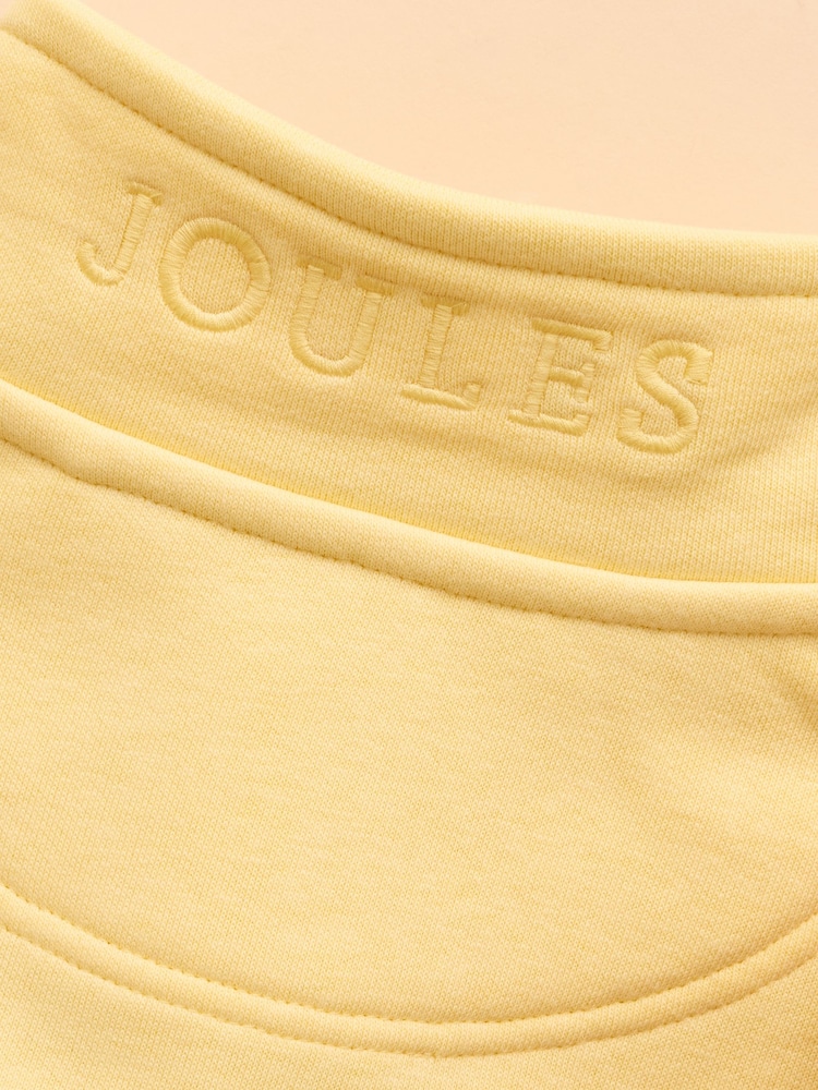 Joules Alfie Yellow Quarter Zip Sweatshirt - Image 5 of 5