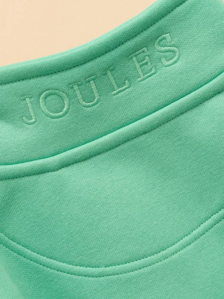 Joules Alfie Green Quarter Zip Sweatshirt - Image 4 of 4