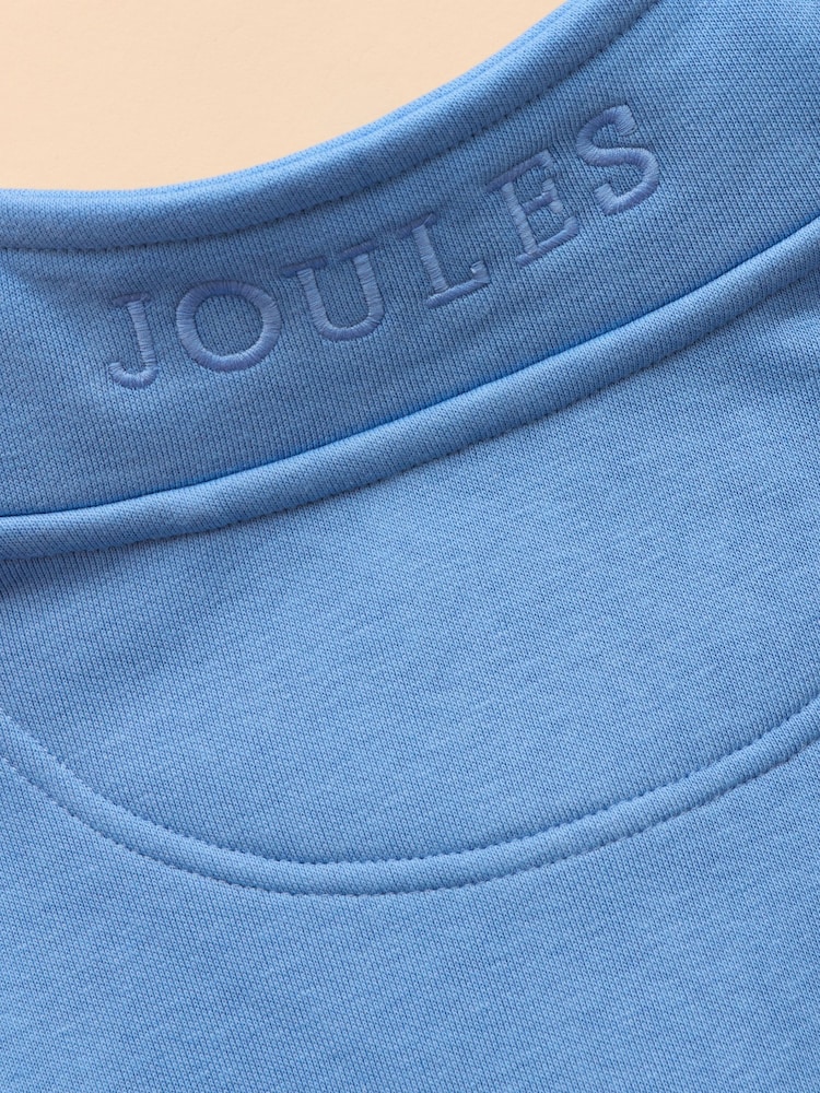 Joules Alfie Blue Quarter Zip Sweatshirt - Image 5 of 5 Joules Alfie Blue Quarter Zip Sweatshirt - Image 5 of 5