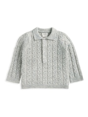 Mamas & Papas Pleten siv pulover in hlače 2 Pieces Set - Slika 4 iz 5