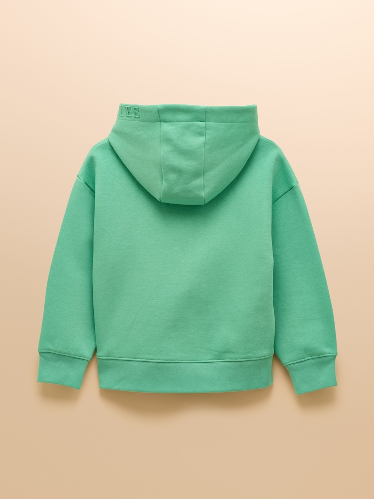 Joules Parkside Green Jersey Hoodie - Image 2 of 4 Joules Parkside Green Jersey Hoodie - Image 2 of 4