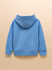 Joules Parkside Blue Jersey Hoodie - Image 2 of 4
