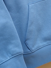 Joules Parkside Blue Jersey Hoodie - Image 4 of 4