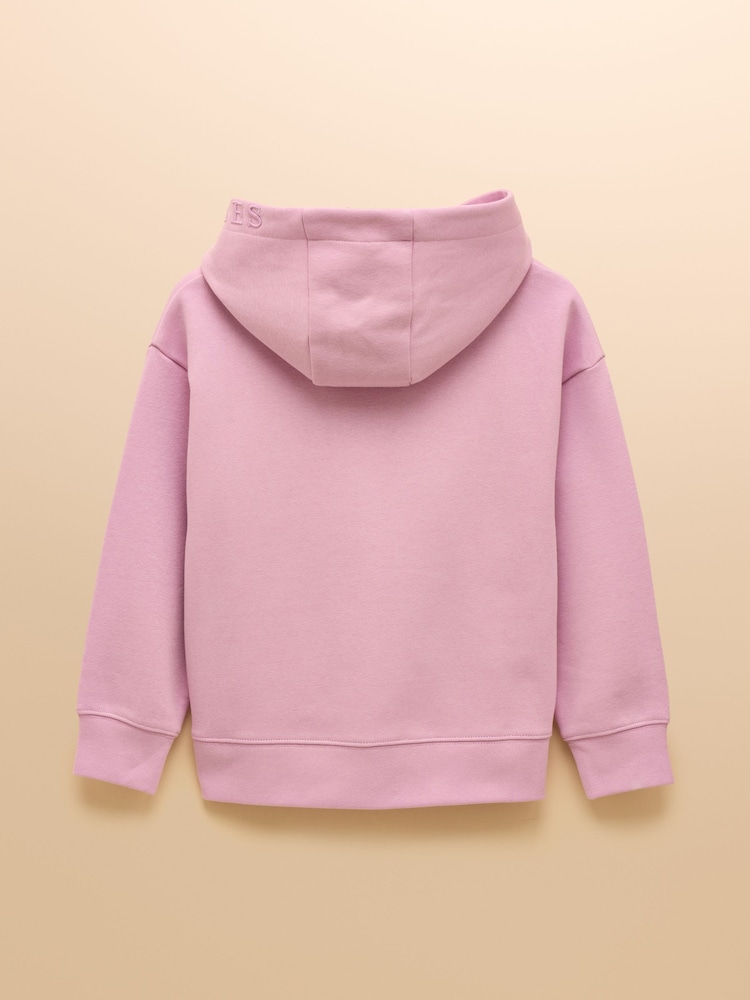 Joules Parkside Purple Jersey Hoodie - Image 2 of 4