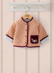 Mamas & Papas – orange gemusterte Steppjacke - Bild 1 von 1