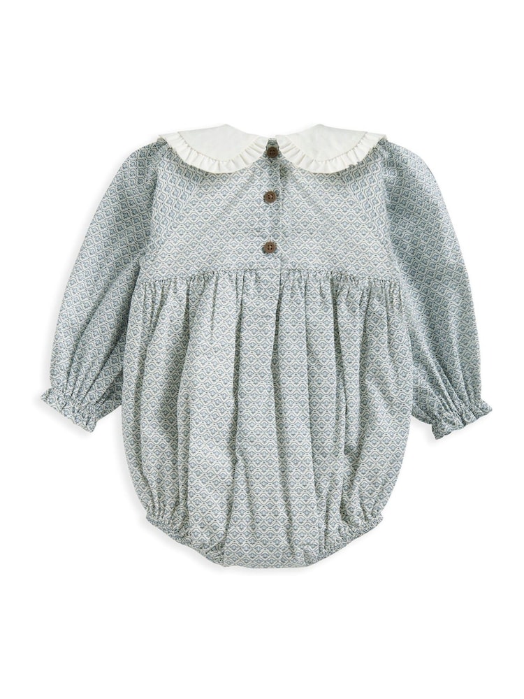 Mamas & Papas – kurzer Strampler aus 100 % Baumwolle mit geometrischem Muster, Blau - Bild 3 von 3 Mamas & Papas – kurzer Strampler aus 100 % Baumwolle mit geometrischem Muster, Blau - Bild 3 von 3