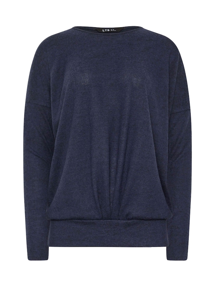 Azul - Suéter plisado de tacto suave natural de Long Tall Sally - Imagen 5 de 5 Azul - Suéter plisado de tacto suave natural de Long Tall Sally - Imagen 5 de 5