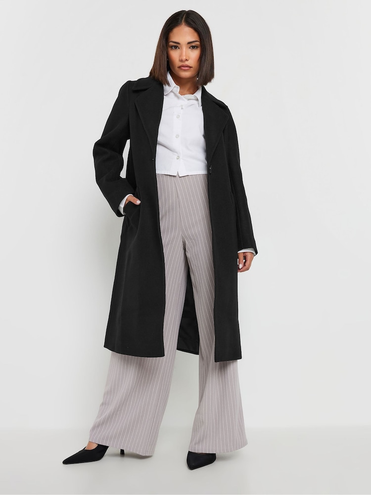 Negro - PixieGirl Petite Button City Coat - Imagen 2 de 5 Negro - PixieGirl Petite Button City Coat - Imagen 2 de 5