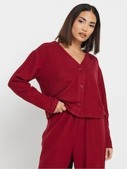 PixieGirl Petite Red Cut And Sew Cardigan - Image 1 of 4