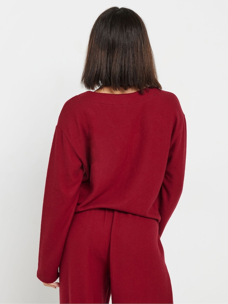 PixieGirl Petite Red Cut And Sew Cardigan - Image 2 of 4