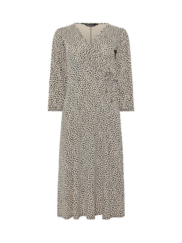 M&Co Natural Petite 3/4 Sleeve Dress - Image 5 of 5