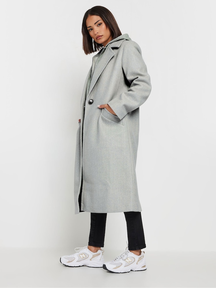 Gris - PixieGirl Petite Button City Coat - Imagen 1 de 6 Gris - PixieGirl Petite Button City Coat - Imagen 1 de 6