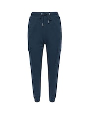 PixieGirl Petite Blue Cargo Ribbed Joggers - Image 5 of 5