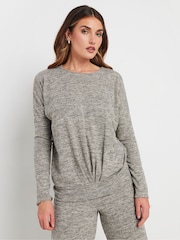 Long Tall Sally Natural Natural Soft Touch Pleated Sweatshirt - Image 1 of 5