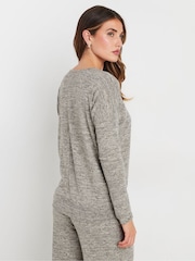 Long Tall Sally Natural Natural Soft Touch Pleated Sweatshirt - Image 3 of 5