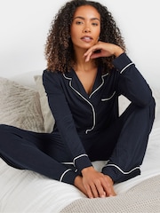 M&Co Blue Long Sleeve Pyjamas Set - Image 4 of 5