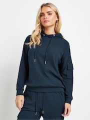 PixieGirl Petite Blue Cargo Ribbed Hoodie - Image 2 of 6