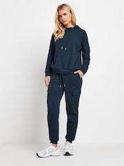 PixieGirl Petite Blue Cargo Ribbed Hoodie - Image 3 of 6
