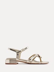 Linzi Gold Zenna Strappy Mini Heeled Sandals - Image 2 of 5
