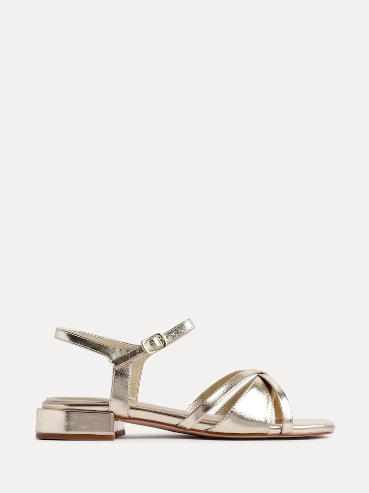 Dorado - Linzi Zenna Strappy Mini Heeled Sandals - Imagen 2 de 5 Dorado - Linzi Zenna Strappy Mini Heeled Sandals - Imagen 2 de 5